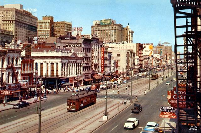 10a New Orleans LA, Canal St (ppc 1950s)