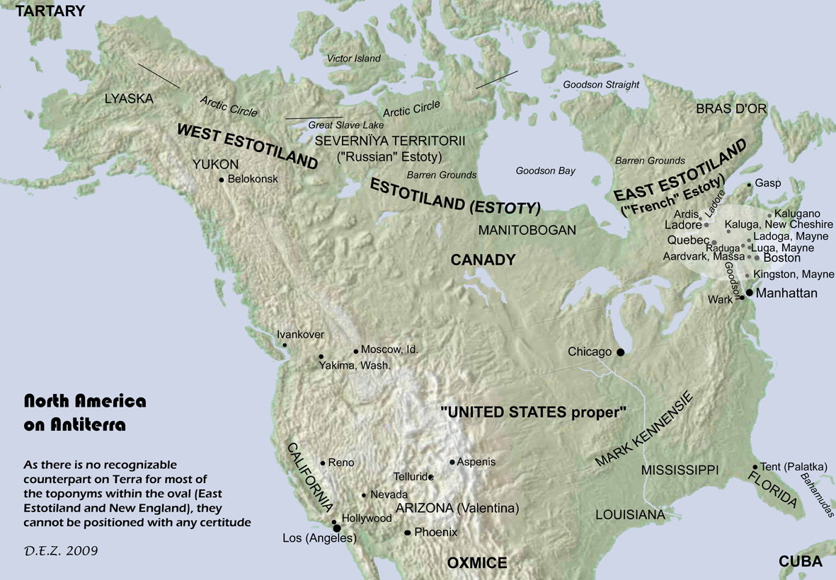 Map of Antiterra